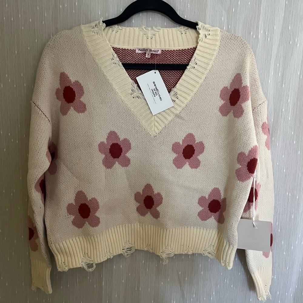 Floral Sweater